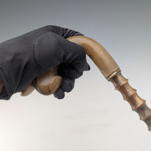 英國復古牛角軸牛角手柄手杖 手杖 94 厘米